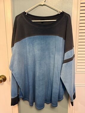 Torrid ombré varsity sweatshirt